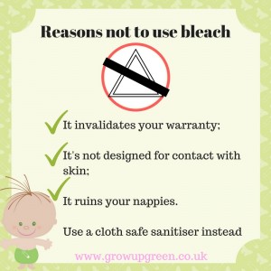 Don't bleach your nappies