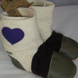 Nooks green with purple heart 18-24m
